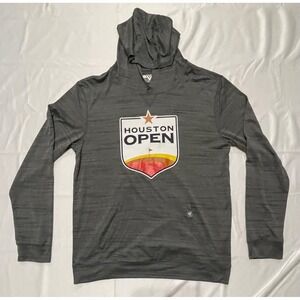 Houston Open Golf‎ Tournament Blue Lightweight Levelwear Hoodie Shirt Large L